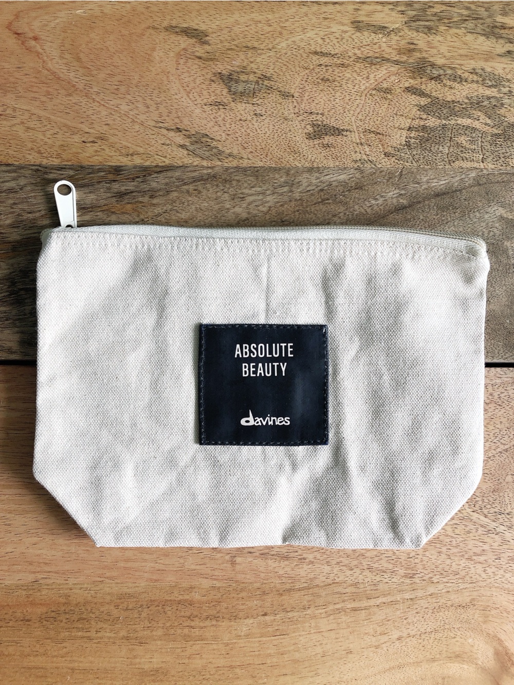 5/$20 Davines Canvas Toiletry Pouch makeup bag travel case